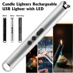 Candle Lighters Rechargeable USB Lighter with LED