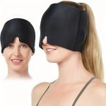 Migraine Relief Hat Hot/Cold Therapy Gel Ice Cap for Headache & Pain Relief Eye - Image 2