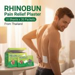 RHINOBUN Pain Relief Plaster 10 Sheets x 20 Packets From Thailand